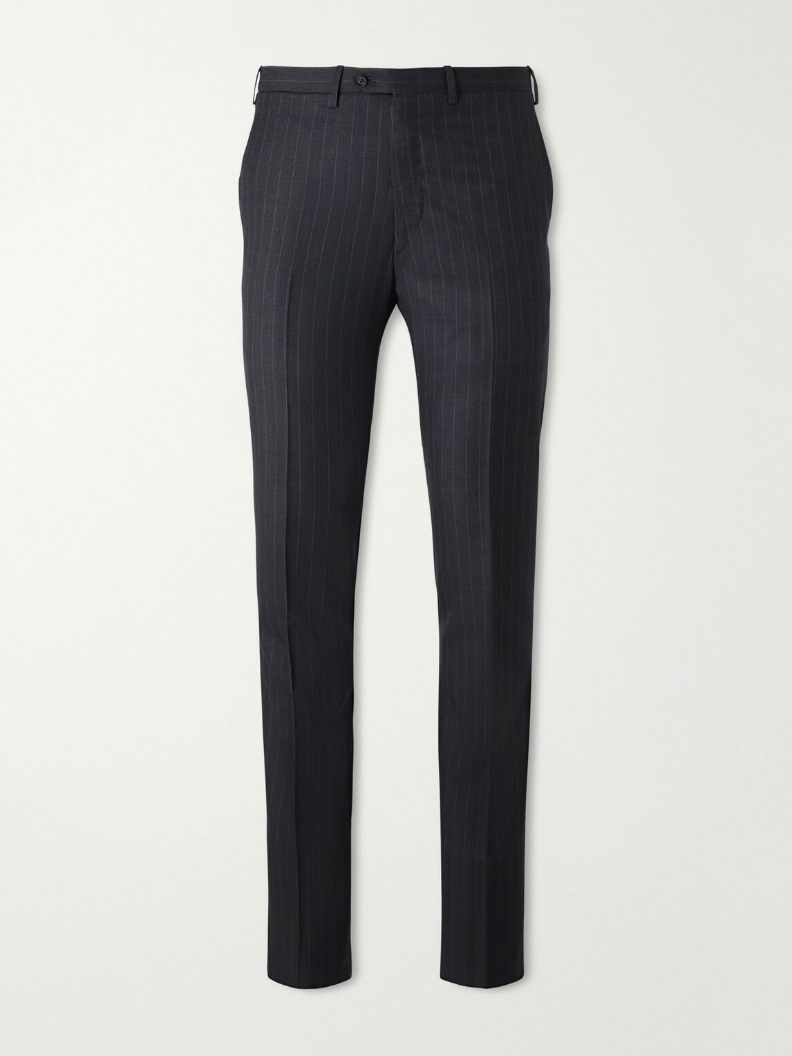 Kiton - Straight-Leg Pinstriped Wool Suit Trousers - Gray