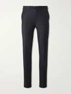 Kiton - Straight-Leg Pinstriped Wool Suit Trousers - Gray