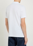 Belstaff Logo-appliquéd Piqué Cotton Polo Shirt White
