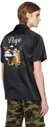 BAPE Black Embroidered Shirt