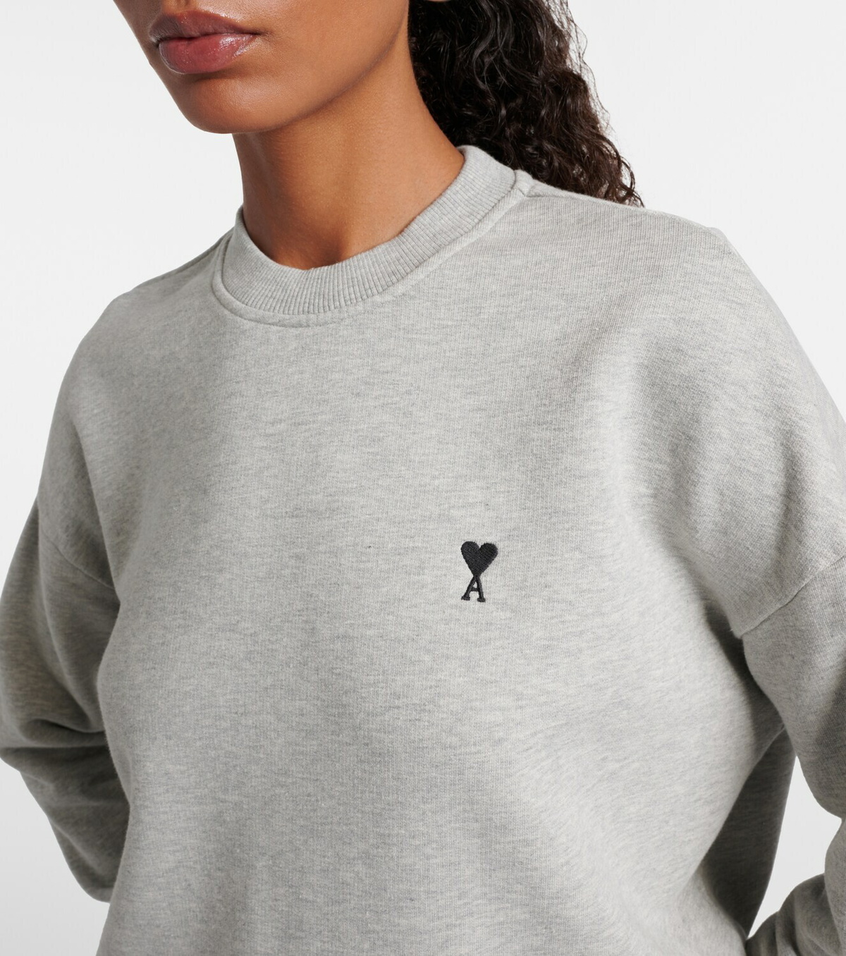 Ami Paris Ami de Cœur cotton fleece sweatshirt