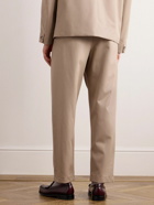 A.P.C. - Renato Straight-Leg Virgin Wool and Cotton-Blend Twill Suit Trousers - Neutrals
