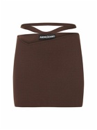 ANDREADAMO - Stretch Viscose Knit Mini Skirt