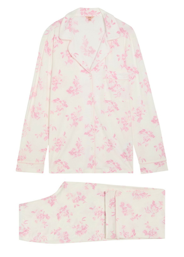 Photo: Eberjey Gisele Floral-print Jersey Pyjama set Pink
