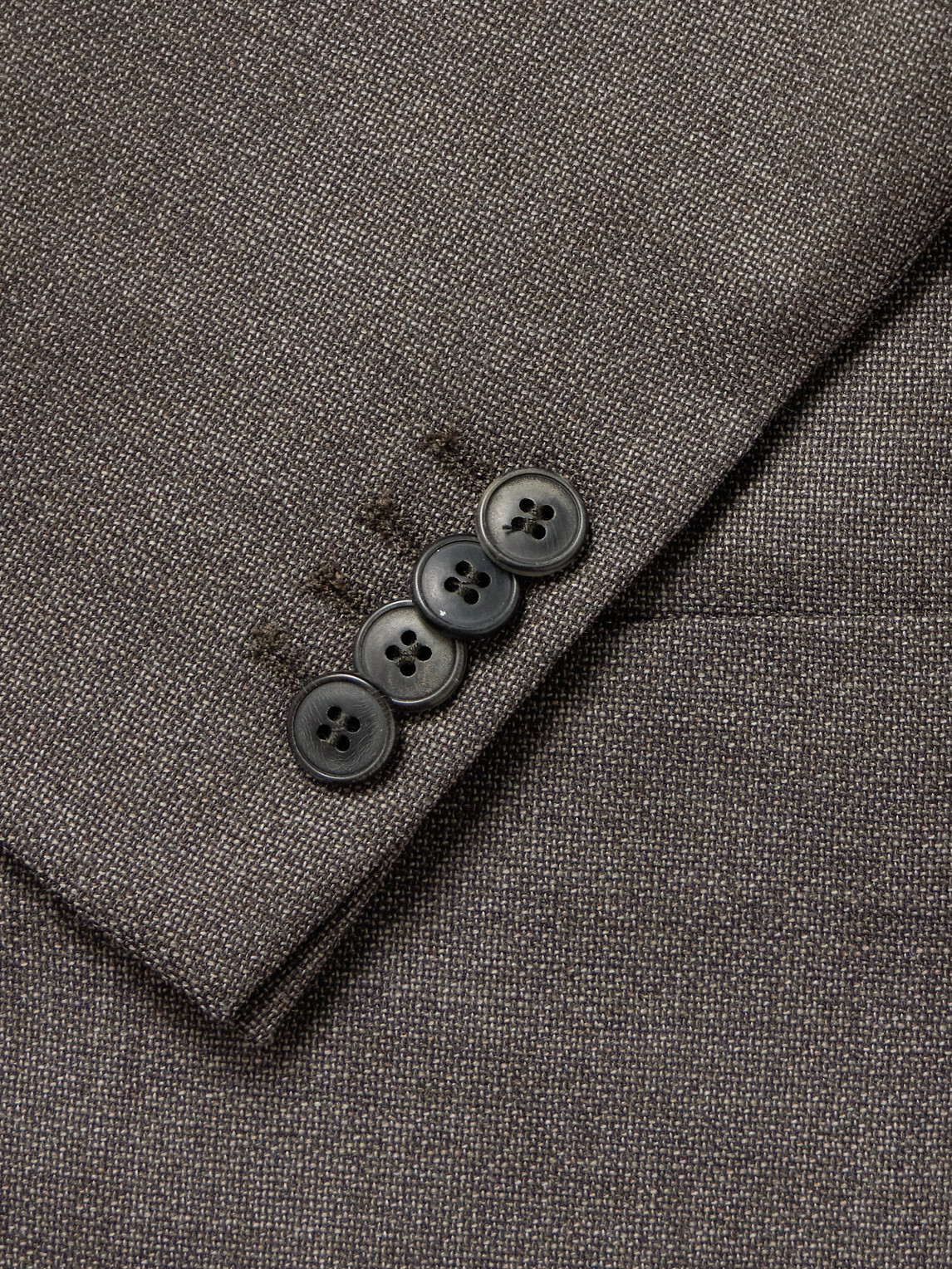 Sunspel - Textured Wool-Blend Suit Jacket - Brown