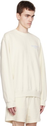 Sporty & Rich Off-White Wimbledon Sweatshirt