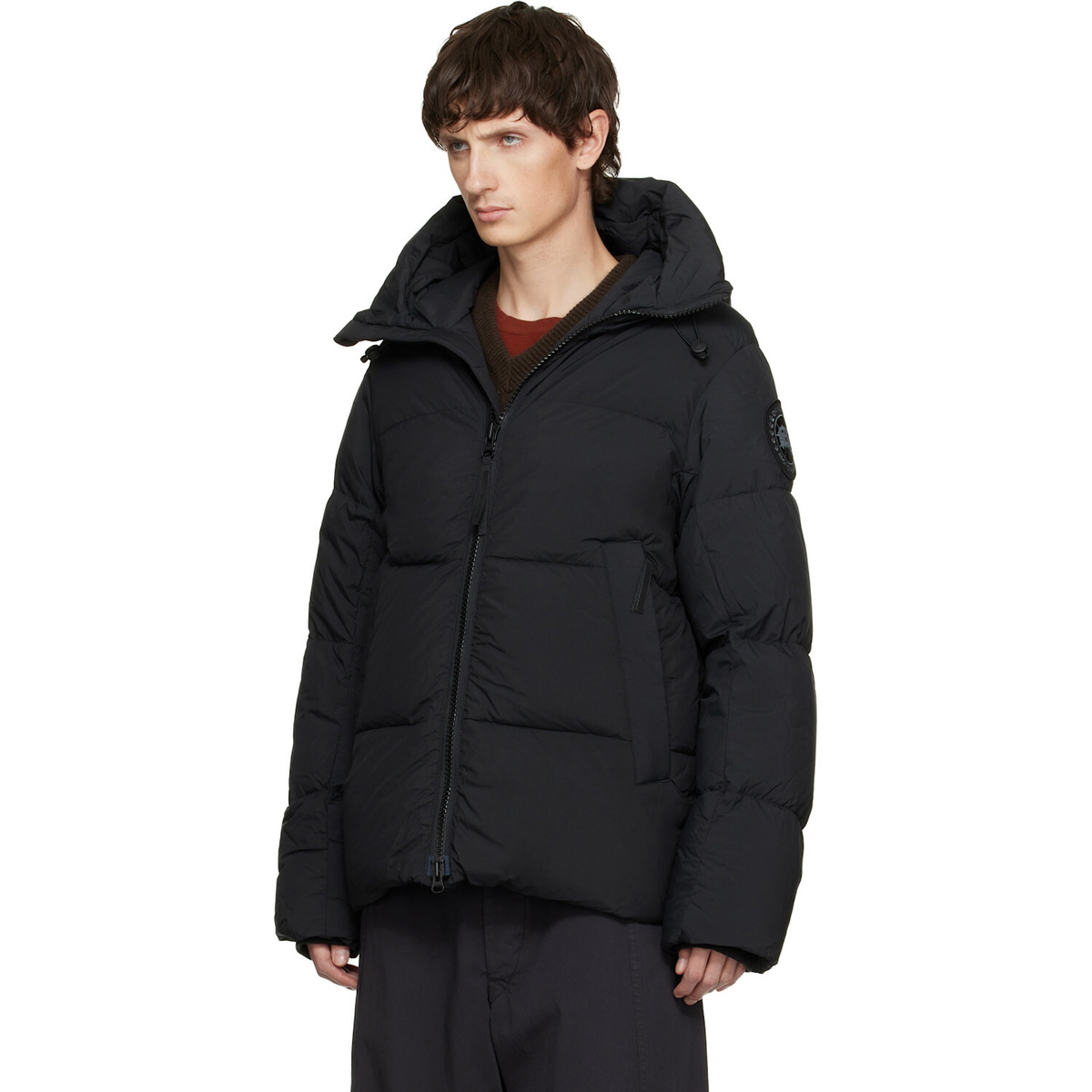 Canada Goose Black 'Black Label' Crofton Puffer EnduraLuxe Down Jacket