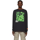 Heron Preston Black Box Skull Long Sleeve T-Shirt