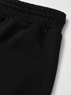 ERMENEGILDO ZEGNA - Wide-Leg Cotton-Blend Jersey Shorts - Black