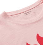 Hartford - Printed Slub Cotton-Jersey T-Shirt - Pink