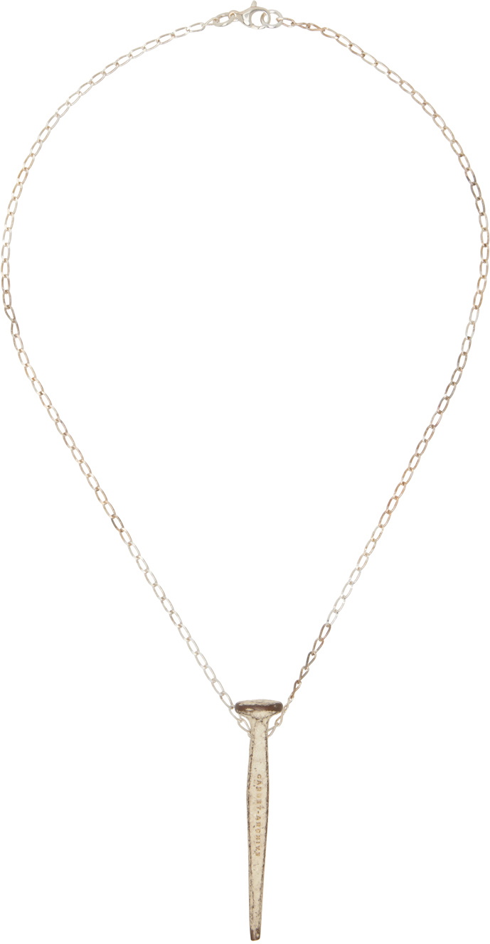 CARNET-ARCHIVE Silver Nail Necklace