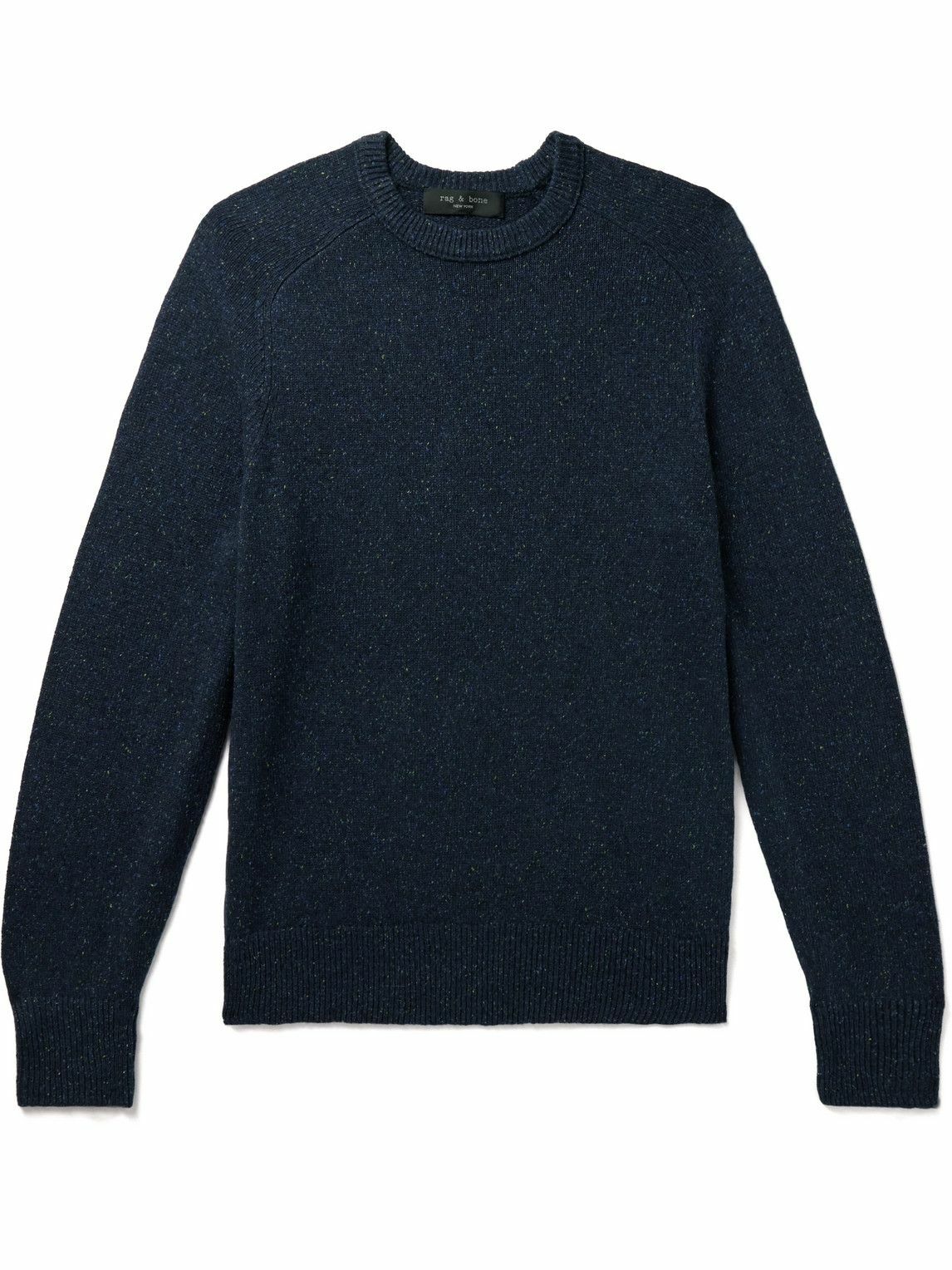 Rag Bone Harlow Mélange-Knit Sweater Blue Rag and Bone