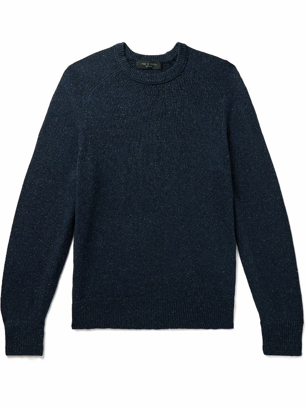 Photo: Rag & Bone - Harlow Mélange-Knit Sweater - Blue