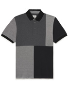 ETRO - Patchwork Cotton-Piqué Polo Shirt - Gray