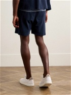 Massimo Alba - Bryan Straight-Leg Cotton-Blend Terry Shorts - Blue