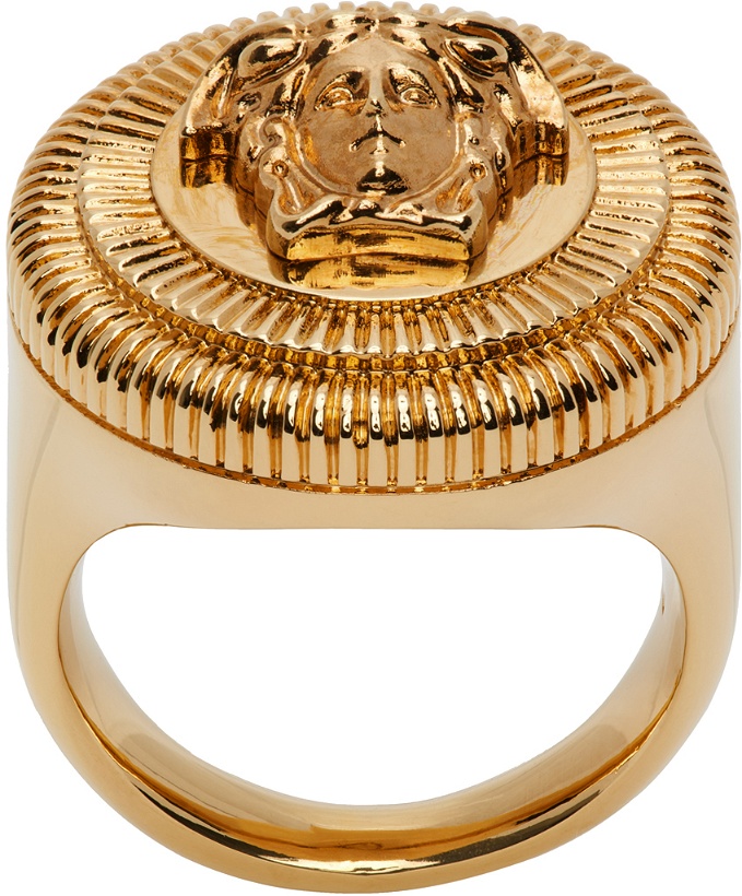 Photo: Versace Gold Medusa Biggie Ring