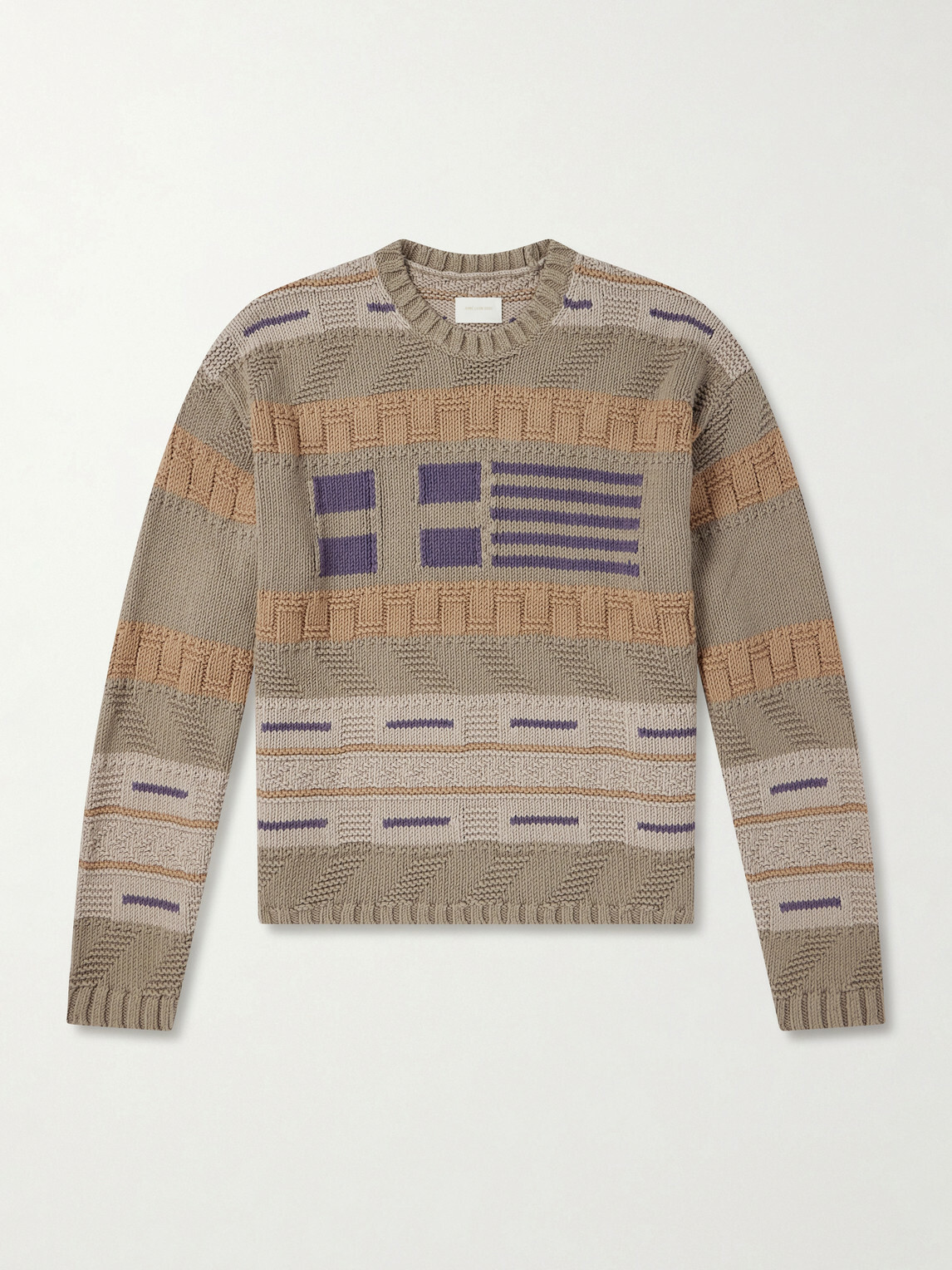 Aimé Leon Dore - Knitted Cotton Sweater - Brown