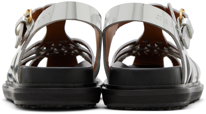 Marni Silver Fisherman's Sandals Marni
