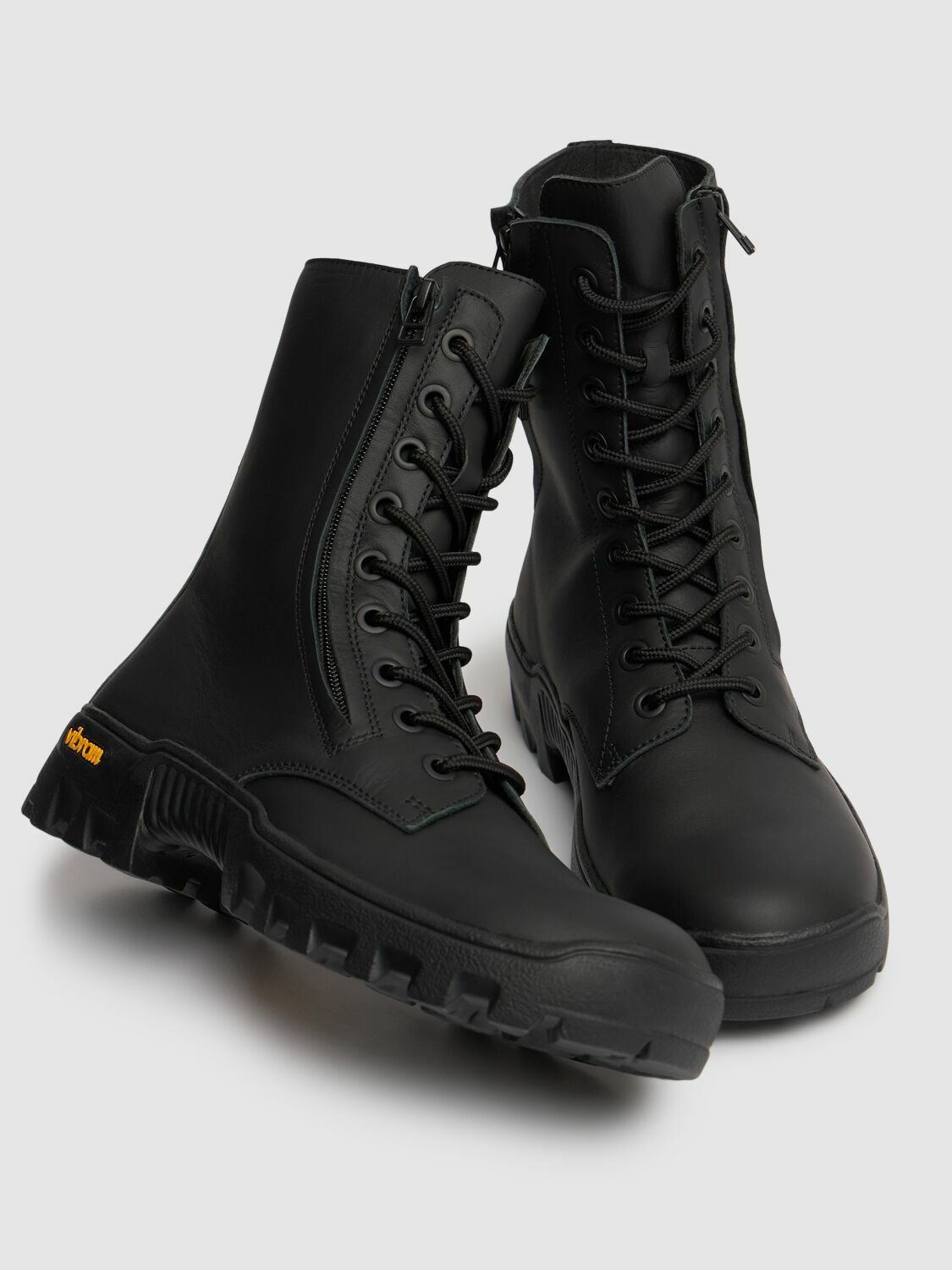 YOHJI YAMAMOTO Commando Leather Combat Boots Yohji Yamamoto