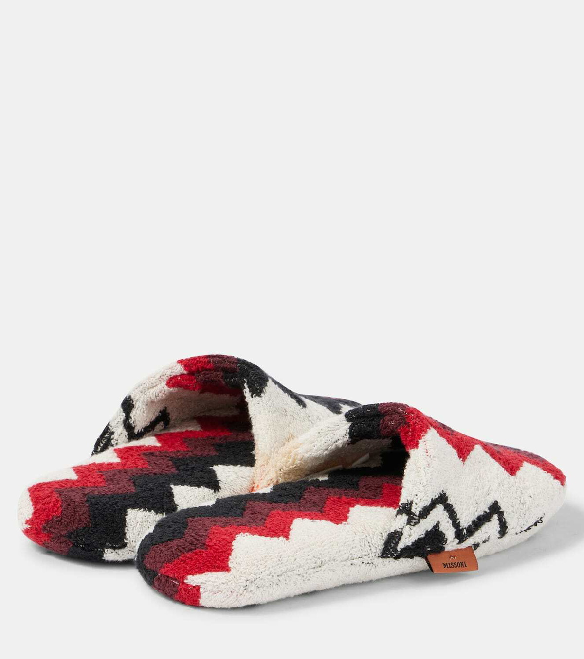 Missoni Zigzag cotton terry house shoes