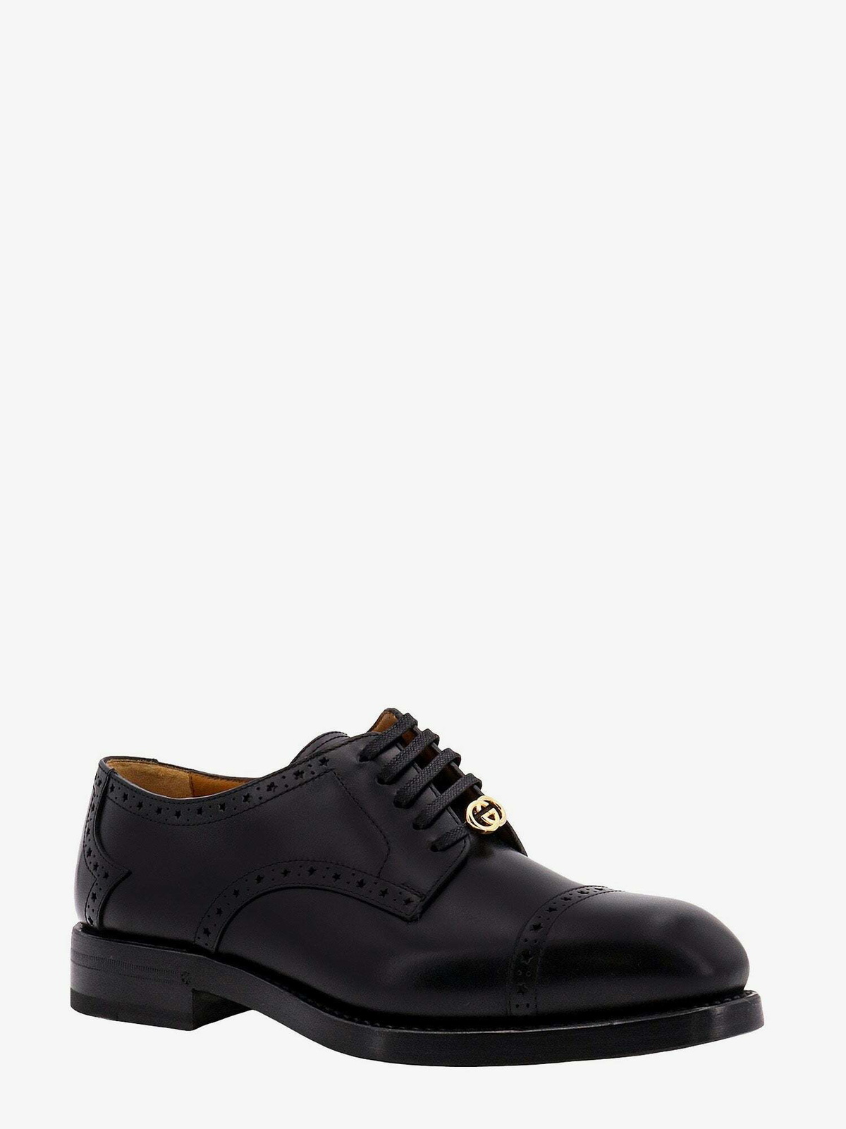 knee length dresses for ladies Authentic Gucci Men's Black Lace Brogue Dress Shoes size 7 main image 1