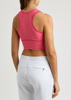 ON Movement Cropped Stretch-jersey Tank Pink