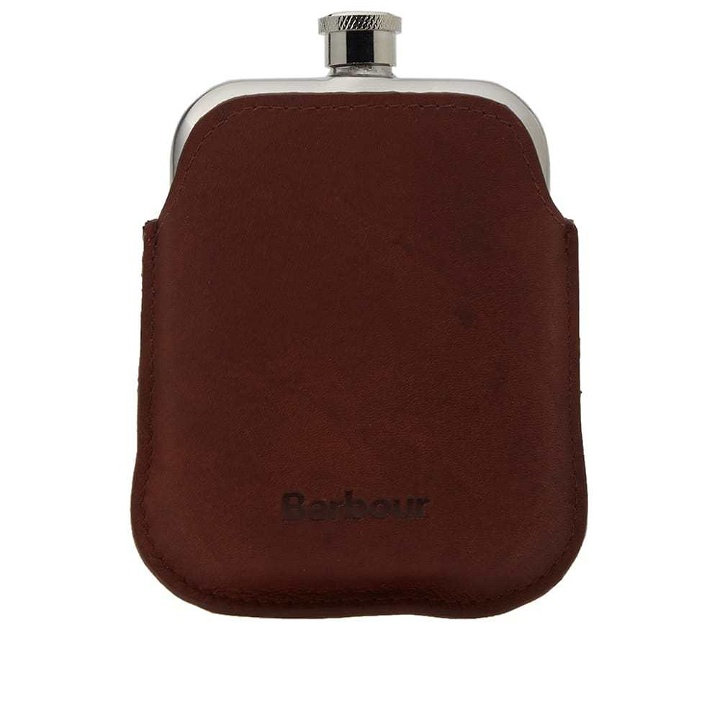Photo: Barbour Wax Leather Hipflask
