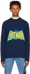 Lanvin Navy Batman & Catwoman Sweater