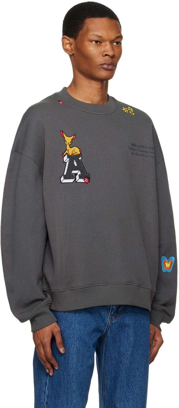 Axel Arigato Gray Juniper College A Sweatshirt Axel Arigato