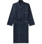 Anderson & Sheppard - Piped Linen Robe - Blue