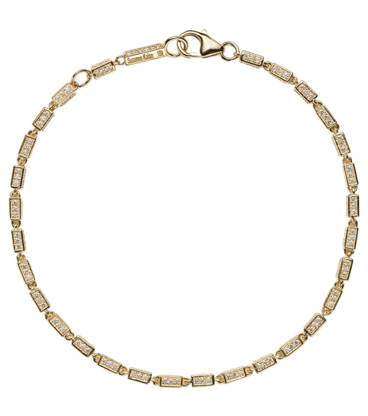 Photo: Suzanne Kalan Block-Chain Mini 18kt gold bracelet with diamonds