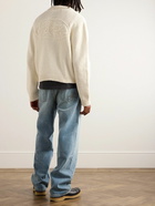 Cherry Los Angeles - Organic Cotton Zip-Up Cardigan - Neutrals