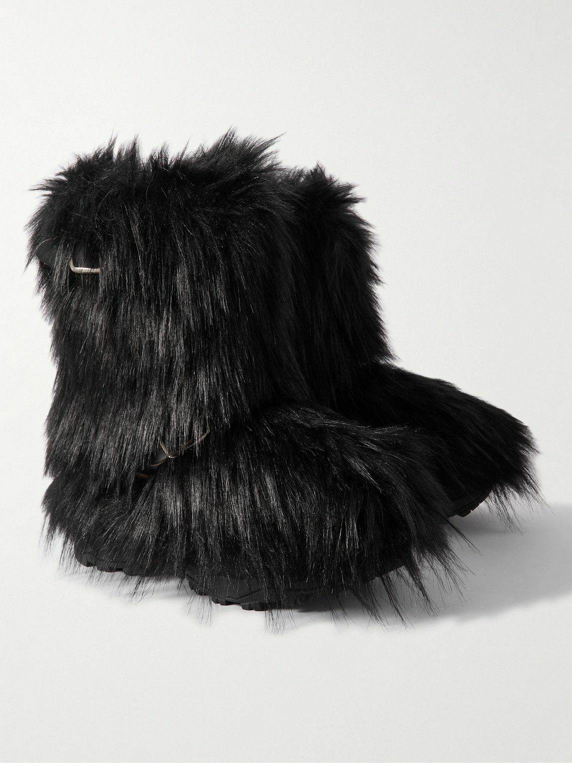 sacai ブラック フェイクファー ダービー sacai ブラック フェイクファー ダービー