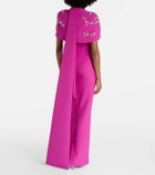 Safiyaa Embellished caped gown