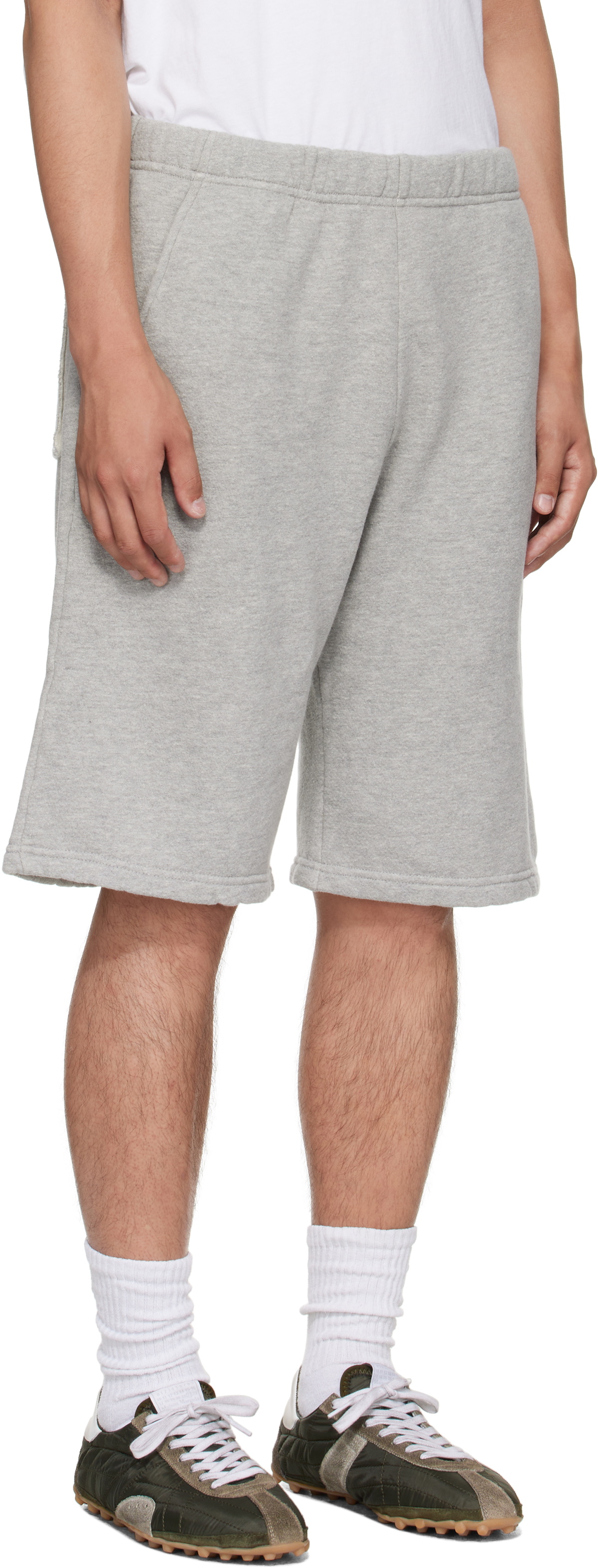 Les Tien Gray Heavyweight Utility Shorts