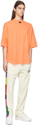 Palm Angels Orange Blurry Logo T-Shirt