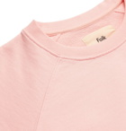 Folk - Rivet Loopback Cotton-Jersey Sweatshirt - Men - Pastel pink