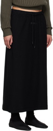 Fear of God ESSENTIALS Black Long Midi Skirt