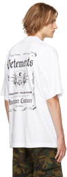 VETEMENTS White & Black Label Logo T-Shirt