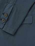 Folk - Assembly Textured-Cotton Blazer - Blue