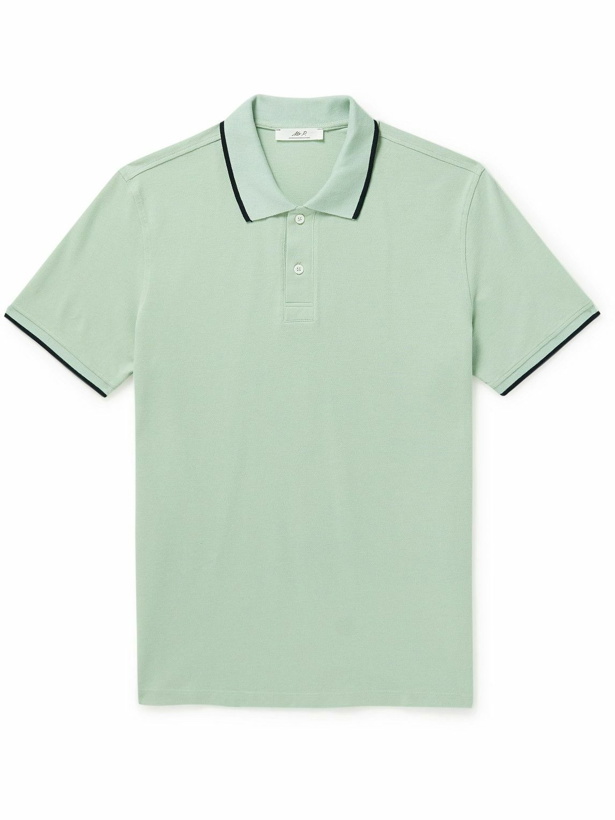 Photo: Mr P. - Cotton-Piqué Polo Shirt - Green