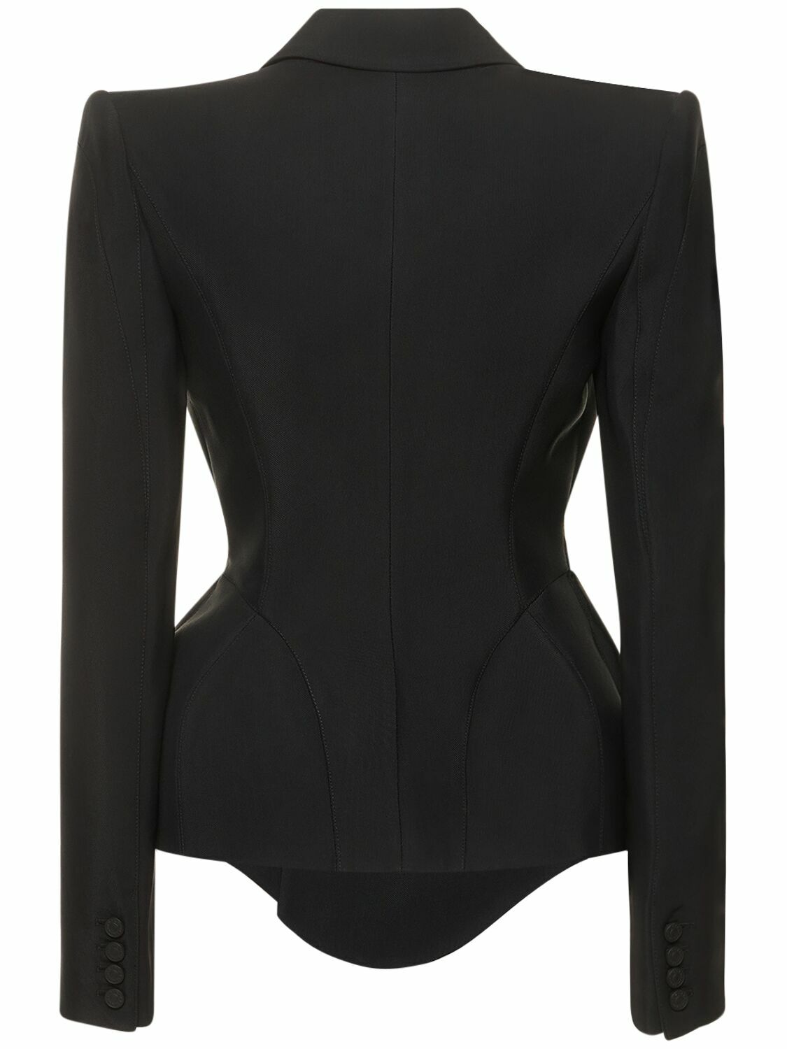 MUGLER - Heavy Fluid Viscose Fitted Jacket Mugler