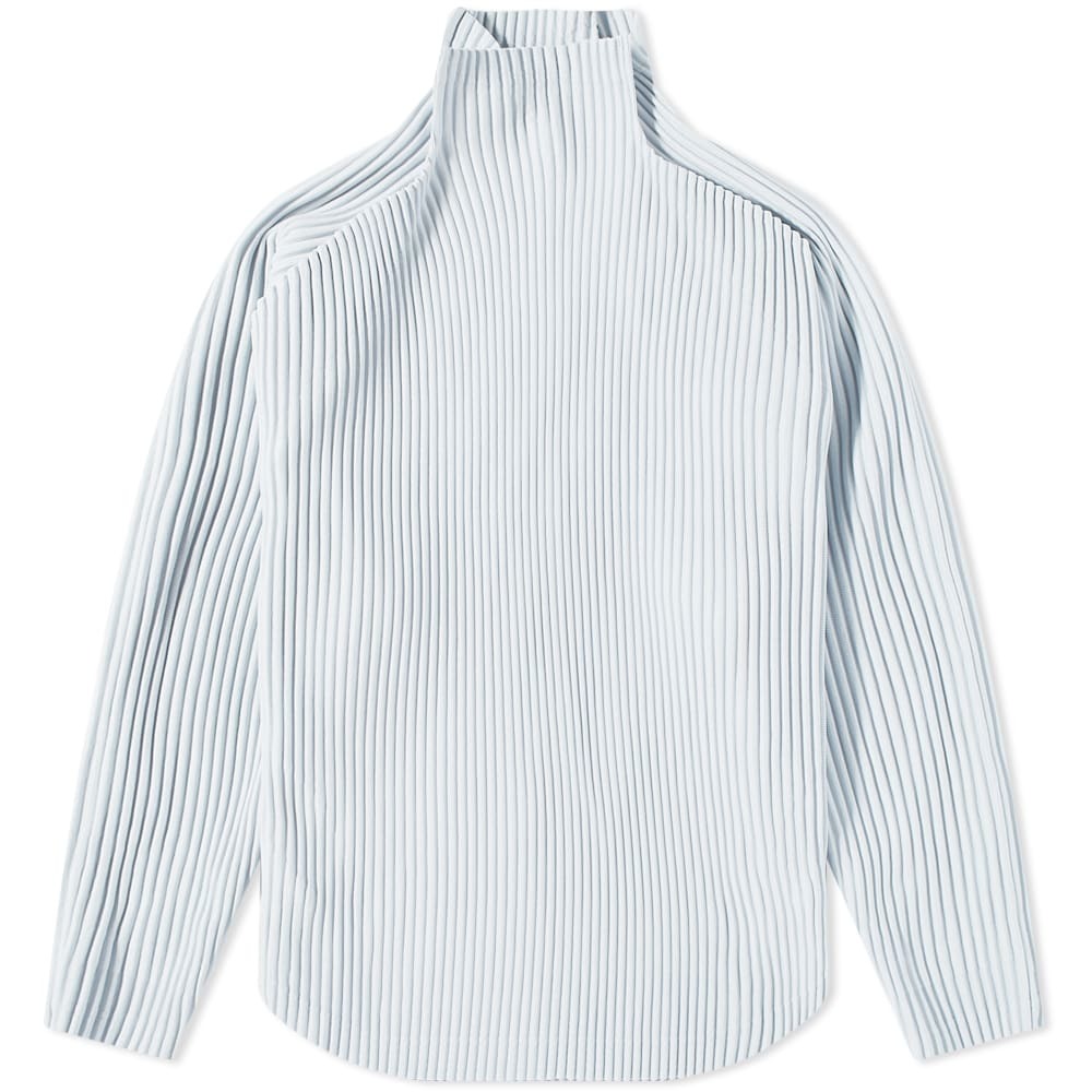 Elegant Plissé Long-Sleeve Top