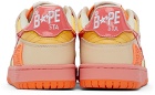 BAPE Beige & Yellow Sta Low Sneakers