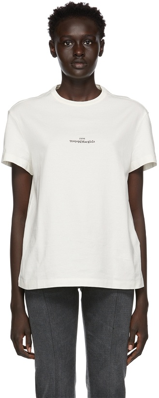 Photo: Maison Margiela Off-White Front Logo T-Shirt