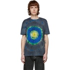 Versace Green and Multicolor Tie-Dye Medusa T-Shirt