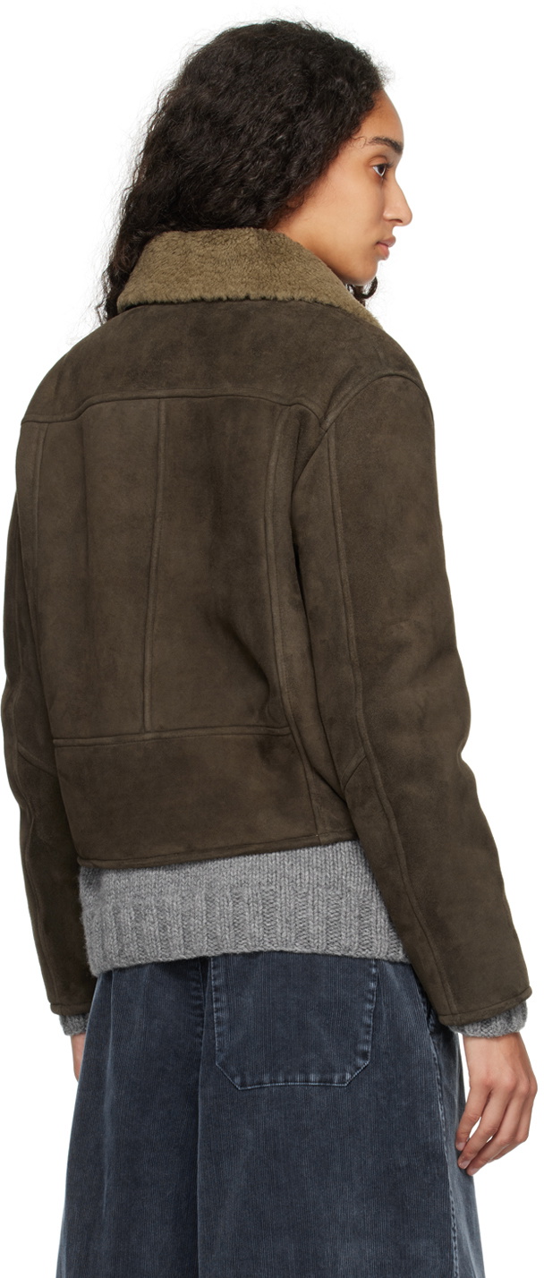 YMC Khaki Pepper Shearling Jacket