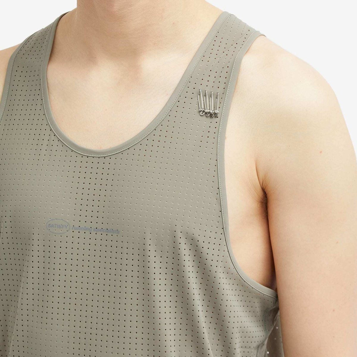 Satisfy Men's Space-O™ Singlet in Dry Sage Satisfy