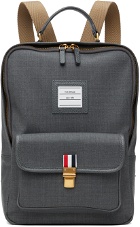 Thom Browne Gray Front Pocket Backpack