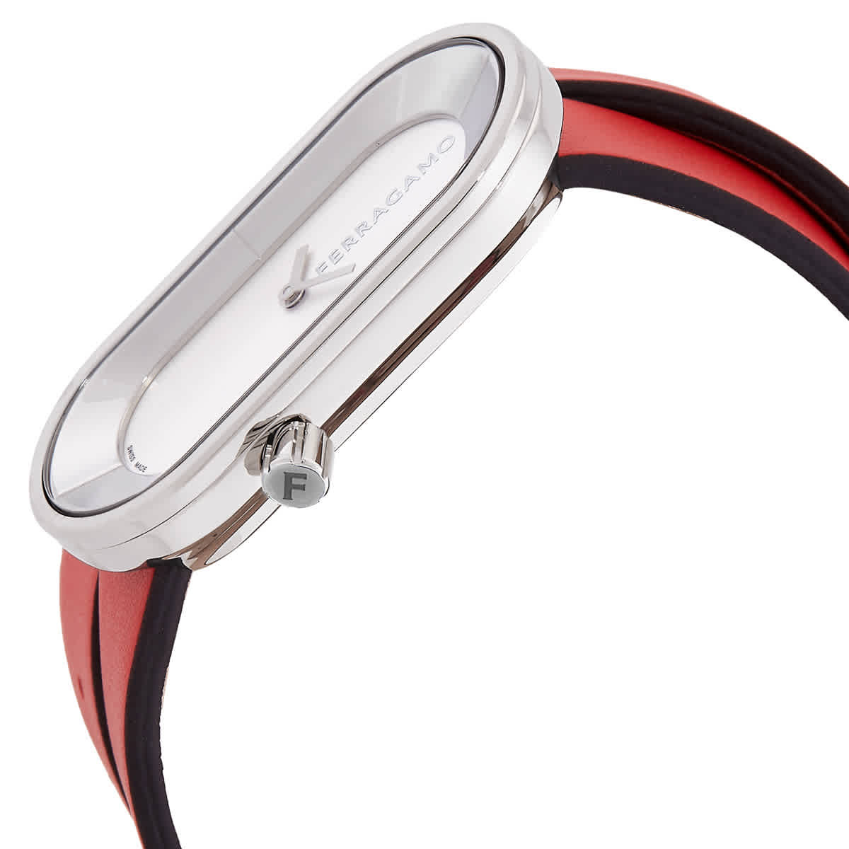 Ferragamo Curve Quartz Silver Dial Unisex Watch SFK300223